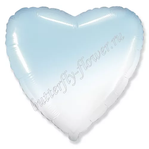 "Сердце" Бело-голубой градиент